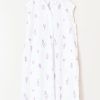 Clothing Ne Quittez Pas | Ne Quittez Pas, White Flower Sleeveless Dress