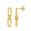 Jewelry Bamiyan | Gold Paperclip Stud Earrings