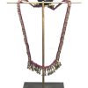 Jewelry Zenza | Zenza, Pink/Gold Necklace With Black Tassel