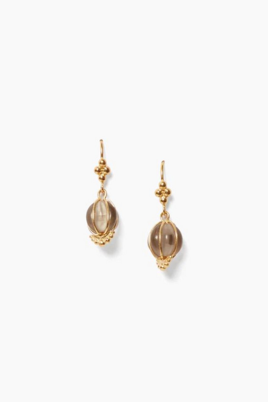 Jewelry Chan Luu | Chan Luu, Balloon Earrings- Smokey Quartz