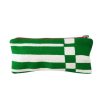 Accessories Erin Flett | Erin Flett, Kelly Green Bold Geo Flat Pencil Zipper Bag