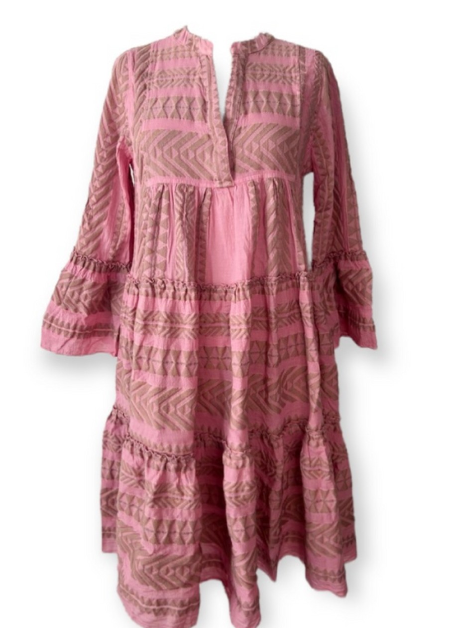 Clothing Devotion | Devotion, Ella Short Dress- Camel/Purple/Pink