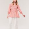 Clothing Dolma | Dolma, Alya Floral Top- Ivory Pink