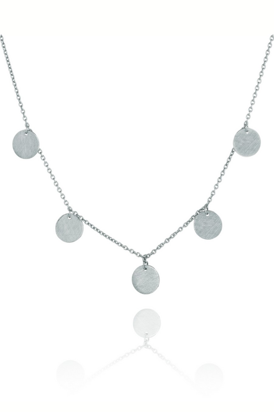 Jewelry The Makery Collection | The Makery, Sterling Silver Five Disc Necklace