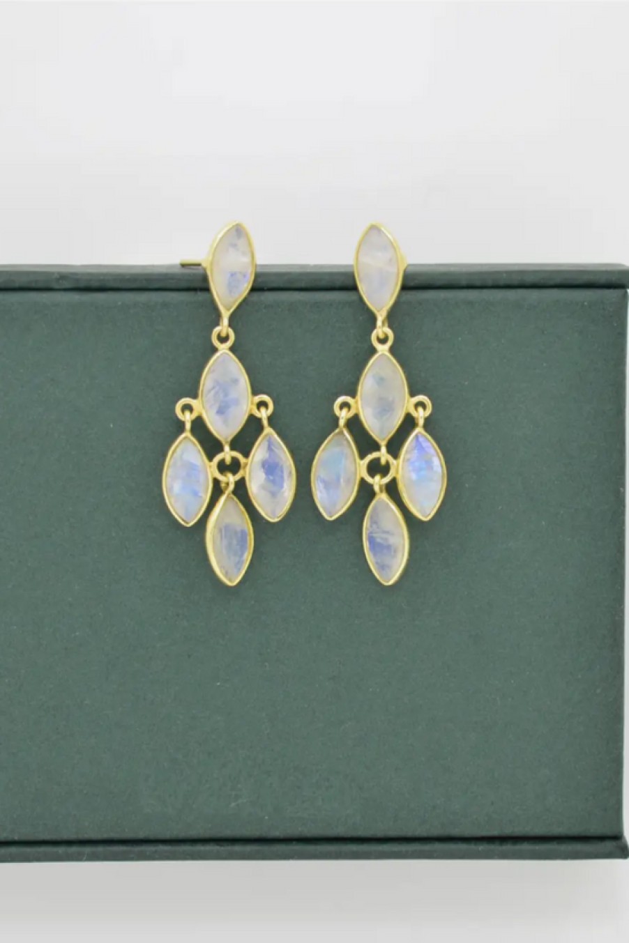 Jewelry Schmuckoo | Schmuckoo, Moonstone Cluster Earrings