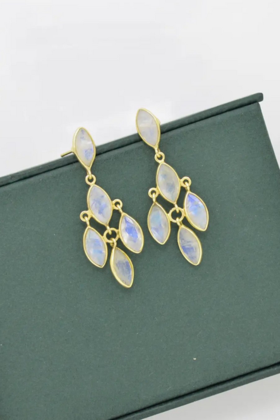 Jewelry Schmuckoo | Schmuckoo, Moonstone Cluster Earrings