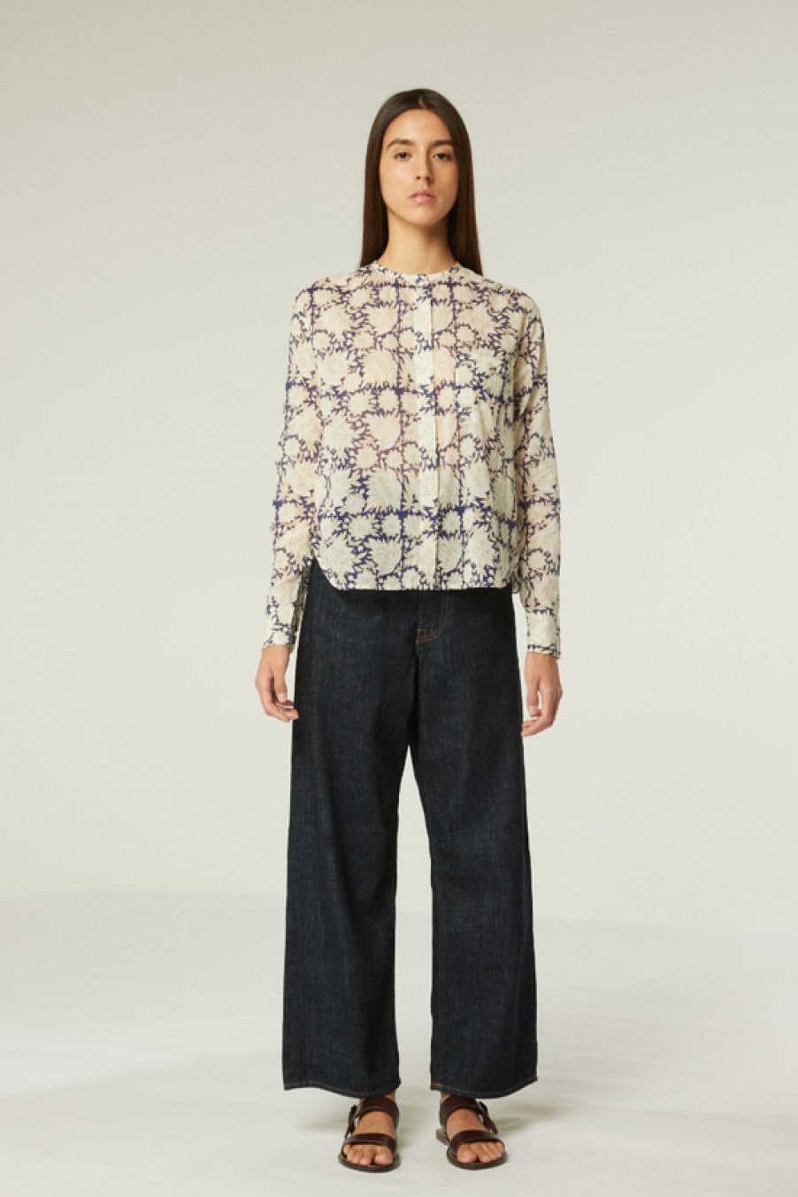 Clothing Moismont | Moismont, Lucie Shirt- Amber Pansy Blue