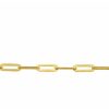 Jewelry Bamiyan | Gold Flat Paperclip Chain Necklace- 18