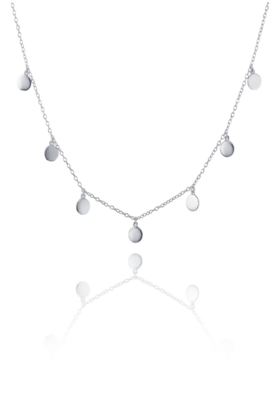 Jewelry The Makery Collection | The Makery, Sterling Silver Necklace With 7 Small Discs