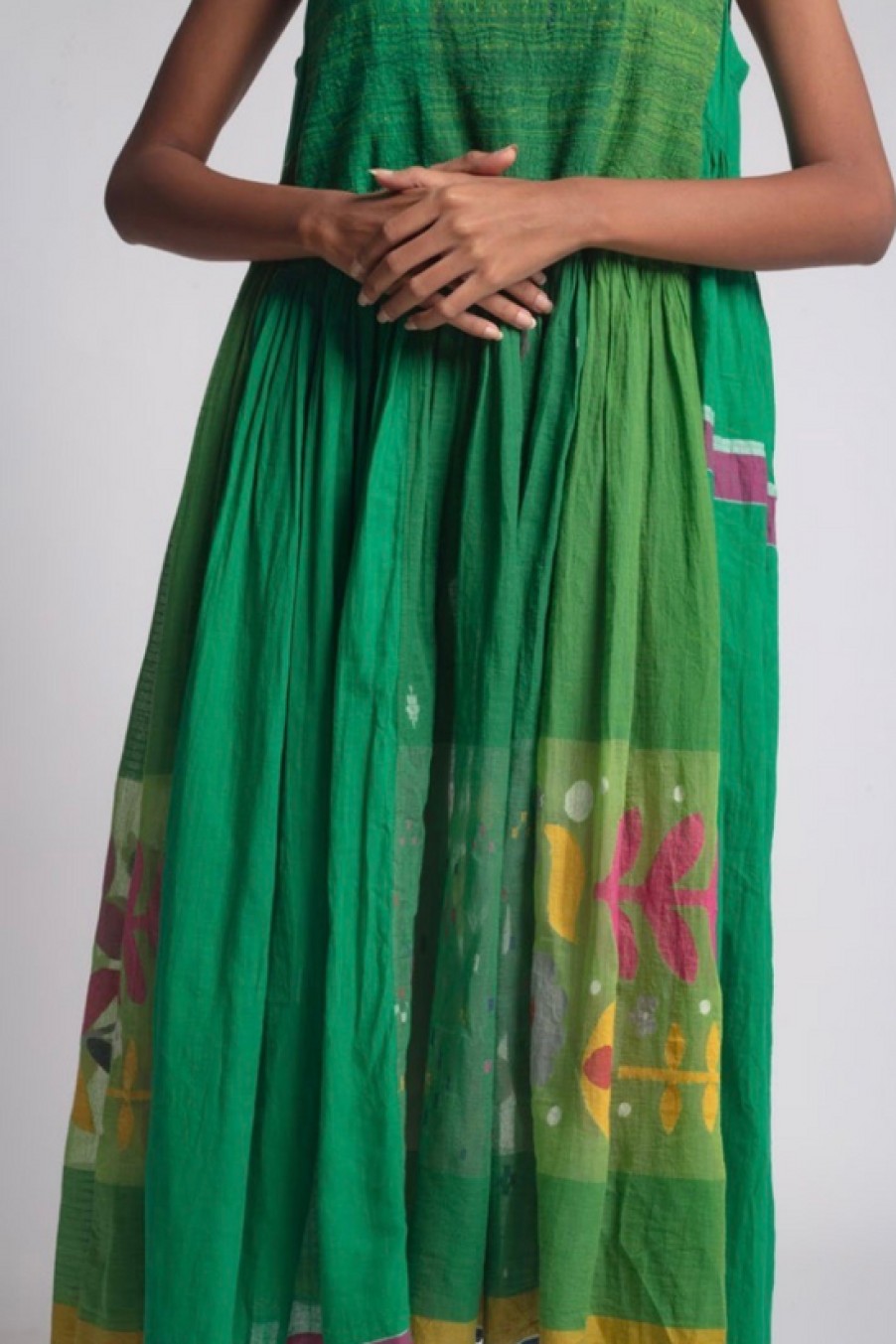 Clothing Injiri | Injiri, Rasa Sleeveless Green Dress