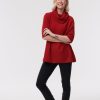 Clothing Snapdragon Designs | Cashmere Short Sleeve Cowl Neck Sweater