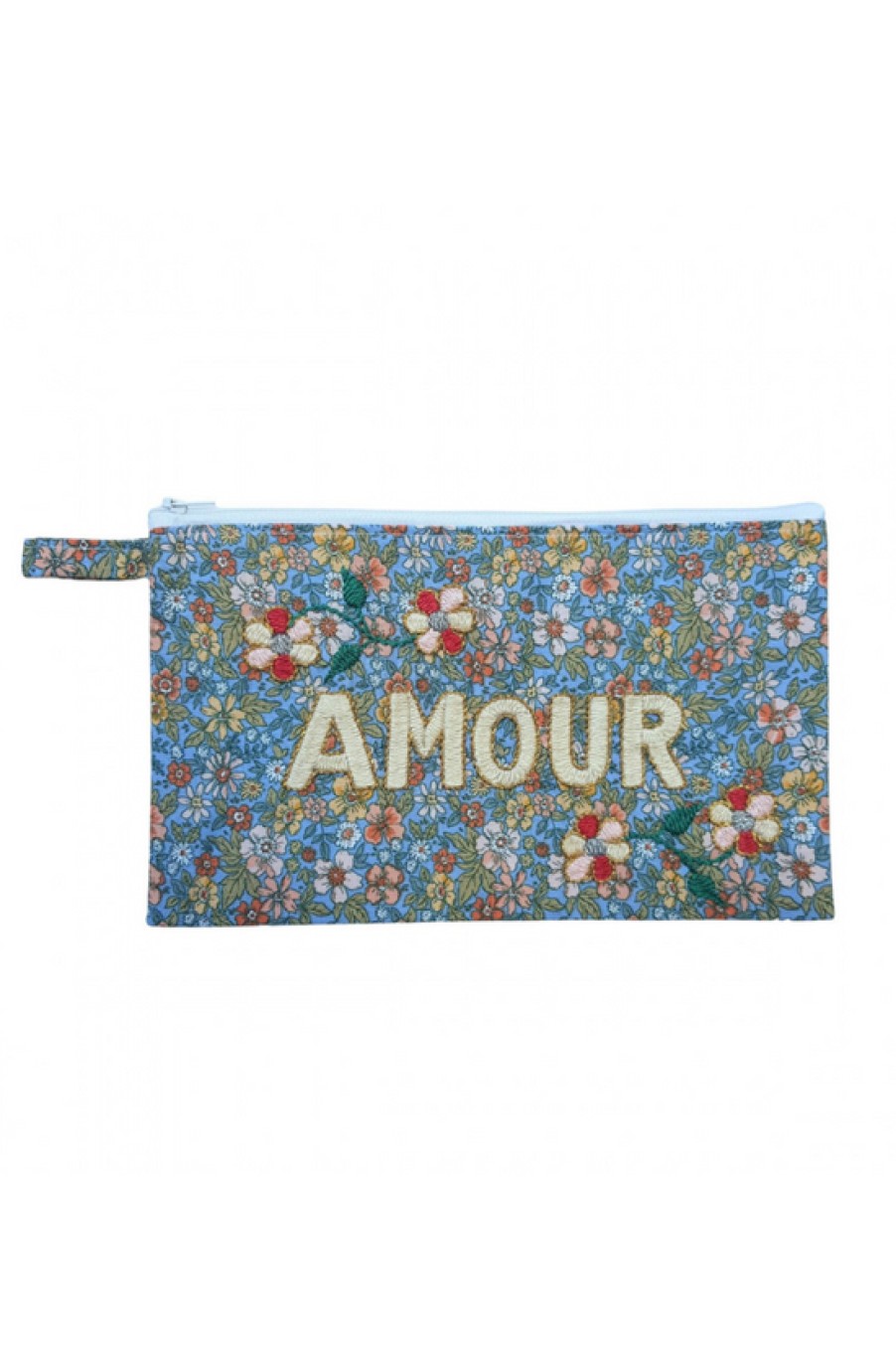 Accessories CSAO | Embroidered Clutch Amour- Yellow