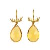 Jewelry Sissy Yates Designs | Sissy Yates Designs, Antler Earrings- Citrine