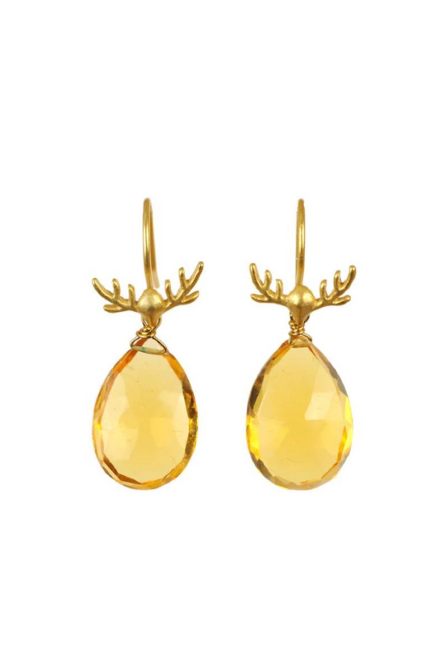 Jewelry Sissy Yates Designs | Sissy Yates Designs, Antler Earrings- Citrine