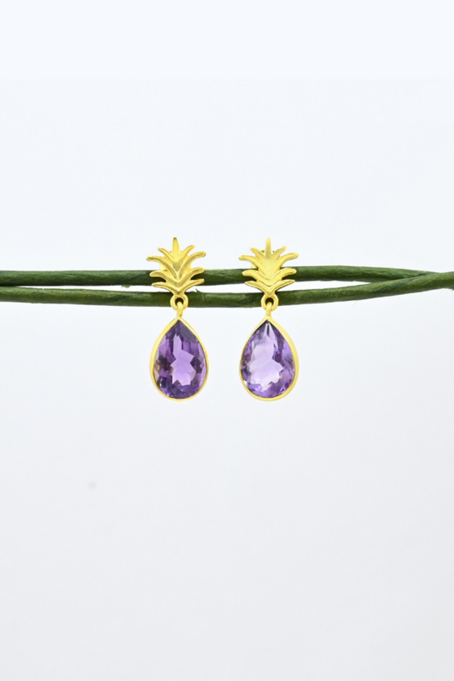 Jewelry Schmuckoo | Schmuckoo, Pineapple Earrings- Purple Amethyst