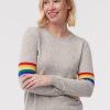 Clothing Snapdragon Designs | Cashmere Rainbow Stripe Sweater