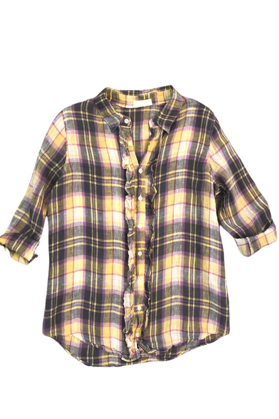 Clothing CP Shades | Cp Shades, Ruffle Plaid Shirt