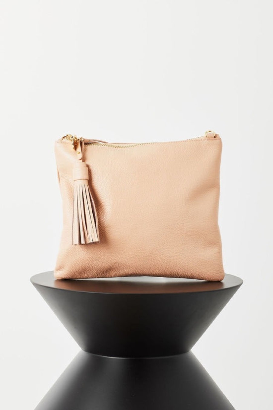 Accessories VASH | Vash, Jem Nude Bubble Leather Clutch