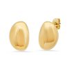 Jewelry TAI | Tai, Hammered Gold Bean Earrings