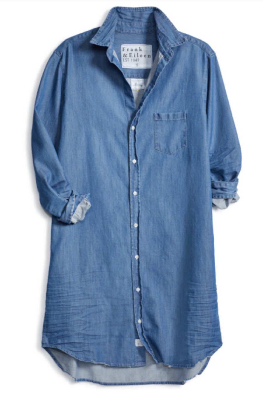 Clothing Frank u0026 Eileen | Frank & Eileen, Mary Woven Button Up Dress- Vintage Stonewashed Indigo