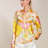 Clothing 0039 Italy | 0039 Italy, Janice- Multi Coloured Abstract Silk Blouse