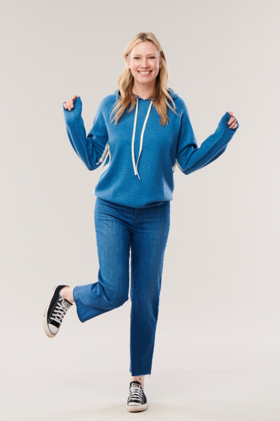 Clothing Snapdragon Designs | Cashmere Sports Hoodie-Sapphire