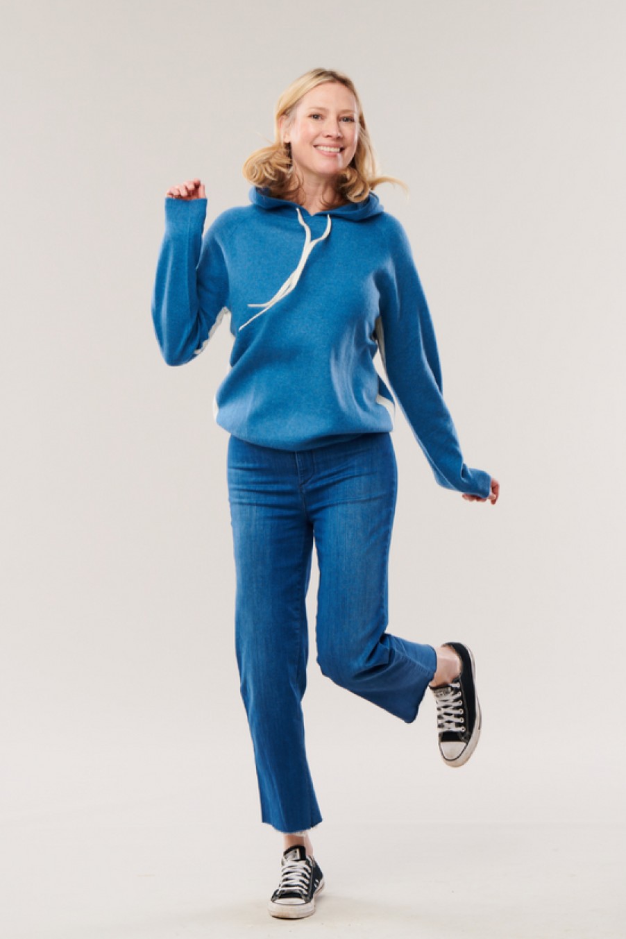 Clothing Snapdragon Designs | Cashmere Sports Hoodie-Sapphire