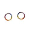 Jewelry TAI | Tai, Rainbow Open Circle Stud Earrings