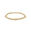 Jewelry Bamiyan | Gold 3 & 5Mm Ball Beaded Bracelet