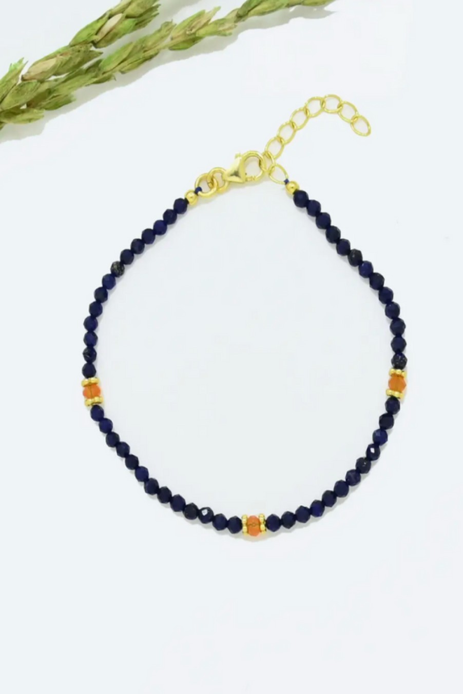 Jewelry Schmuckoo | Schmuckoo, Lapis & Carnelian Dainty Beaded Bracelet