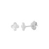 Jewelry Bamiyan | Silver Clover Stud Earrings