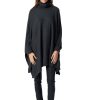 Clothing Snapdragon Designs | Cashmere T-Neck Swing Poncho