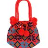 Accessories Le Pom Pom | Le Pom Pom, Large Pom Pom Bucket Bag- Red