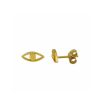 Jewelry Bamiyan | Gold Evil Eye Stud Earrings