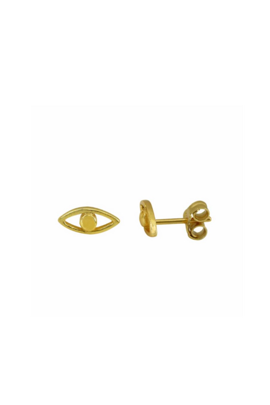 Jewelry Bamiyan | Gold Evil Eye Stud Earrings