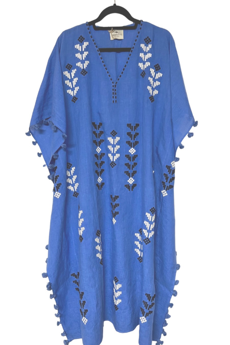 Clothing Benaras | Benaras, Natura Freedom Caftan Serena Blue