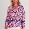 Clothing CK Bradley | Ck Bradley, Aspen Blouse- Falconer Pink And Blue