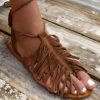 Accessories Snapdragon Designs | Fringe Leather Sandals