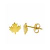 Jewelry Bamiyan | Gold Maple Leaf Stud Earrings