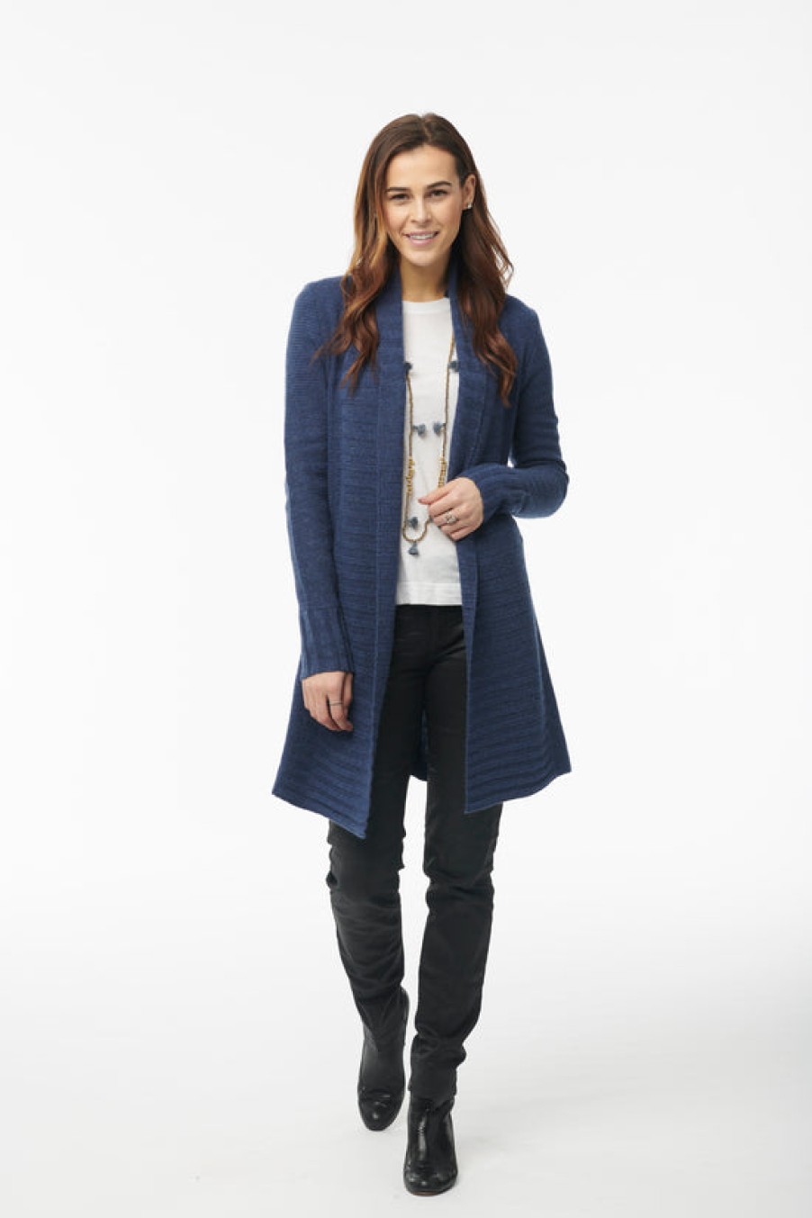 Clothing Snapdragon Designs | Cashmere Ribbed Sweater Coat