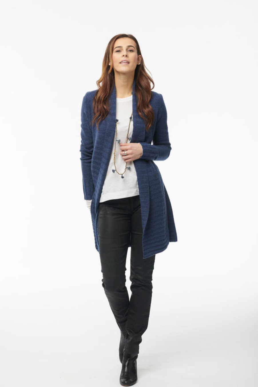 Clothing Snapdragon Designs | Cashmere Ribbed Sweater Coat