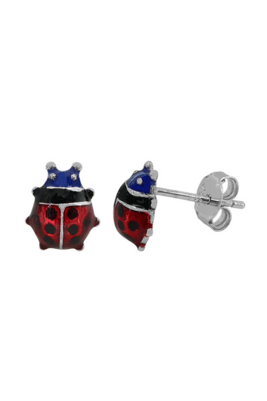 Jewelry Bamiyan | Silver Ladybug Earrings