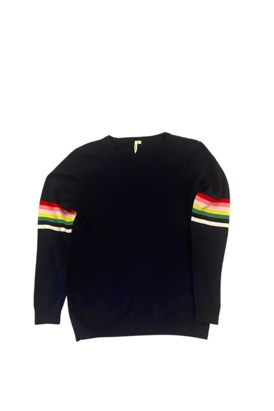 Clothing Snapdragon Designs | Navy Candy Stripe Cashmere Crew