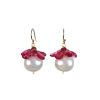 Jewelry Sissy Yates Deigns | Sissy Yates Designs, Delray Pearl Earrings- Dark Pink Topaz