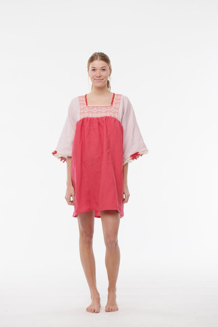 Clothing Nina Leuca | Nina Leuca, Short Desy Dress- Hot Pink