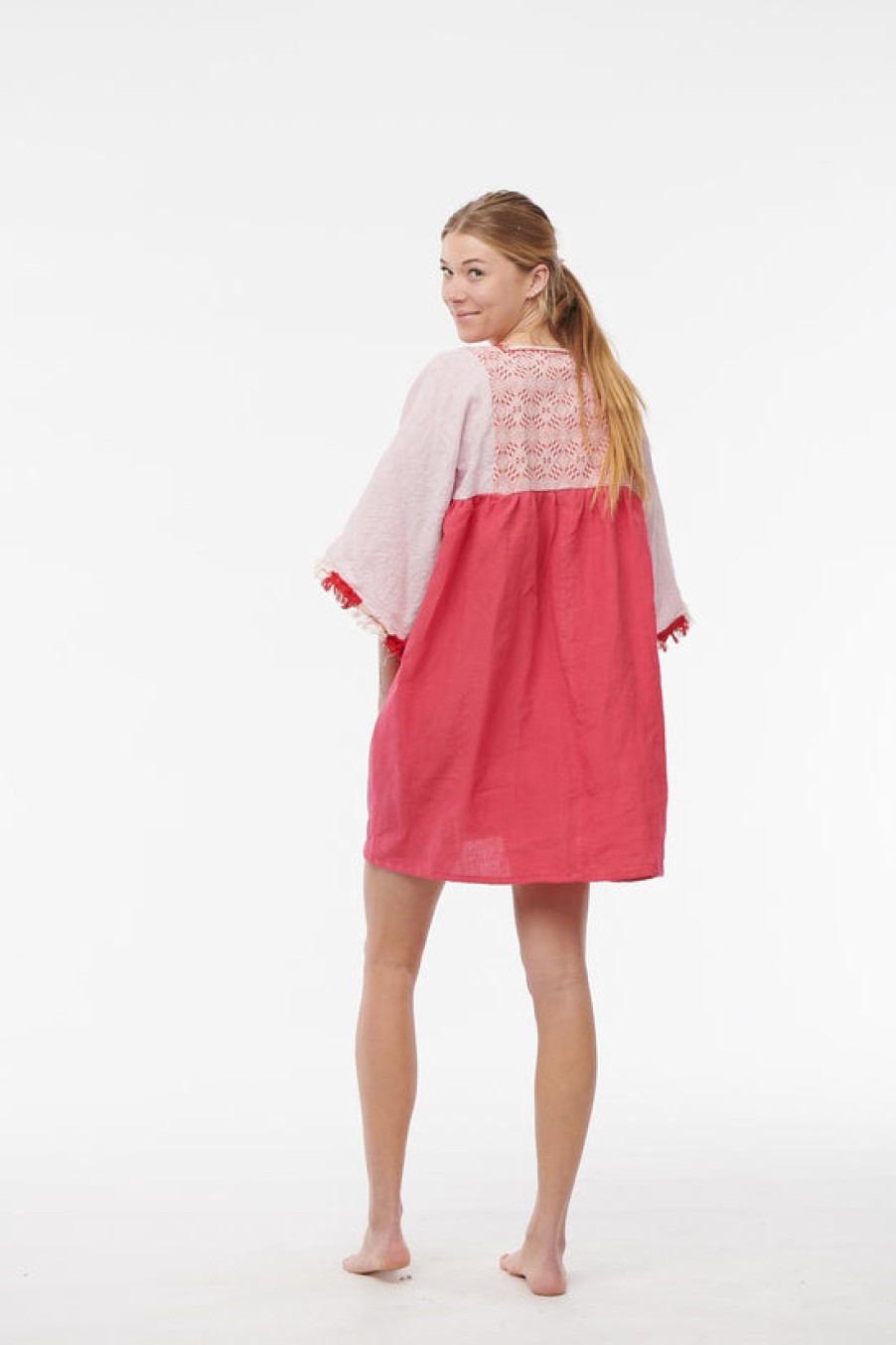 Clothing Nina Leuca | Nina Leuca, Short Desy Dress- Hot Pink