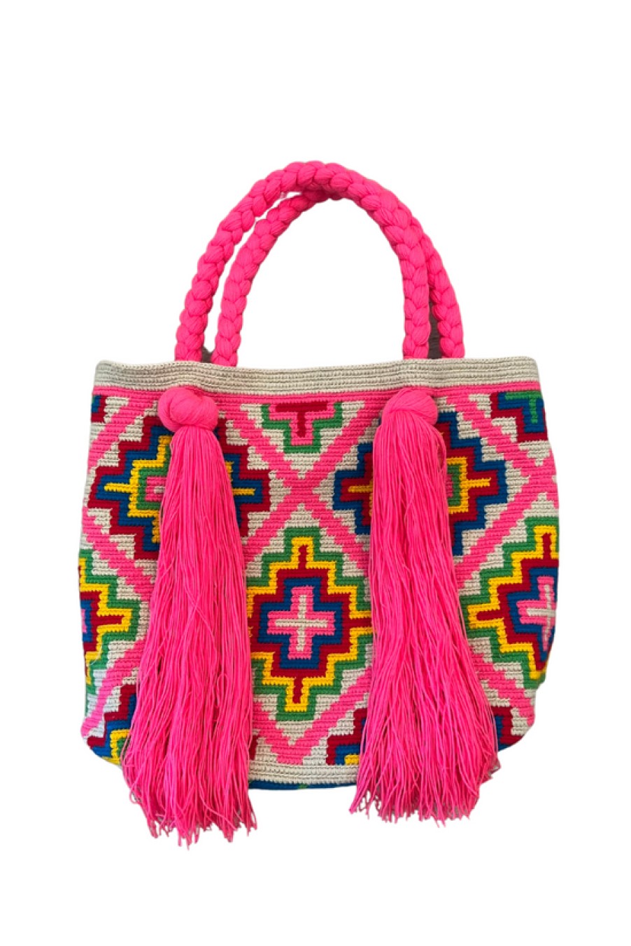 Accessories Le Pom Pom | Le Pom Pom, Tassel Bucket Bag- Pink