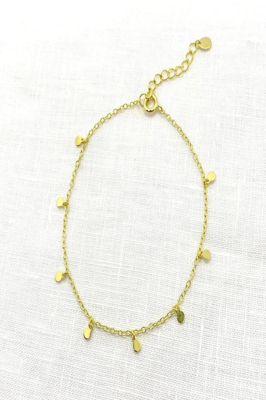 Jewelry The Makery Collection | The Makery, Gold Mini Disc Chain Bracelet