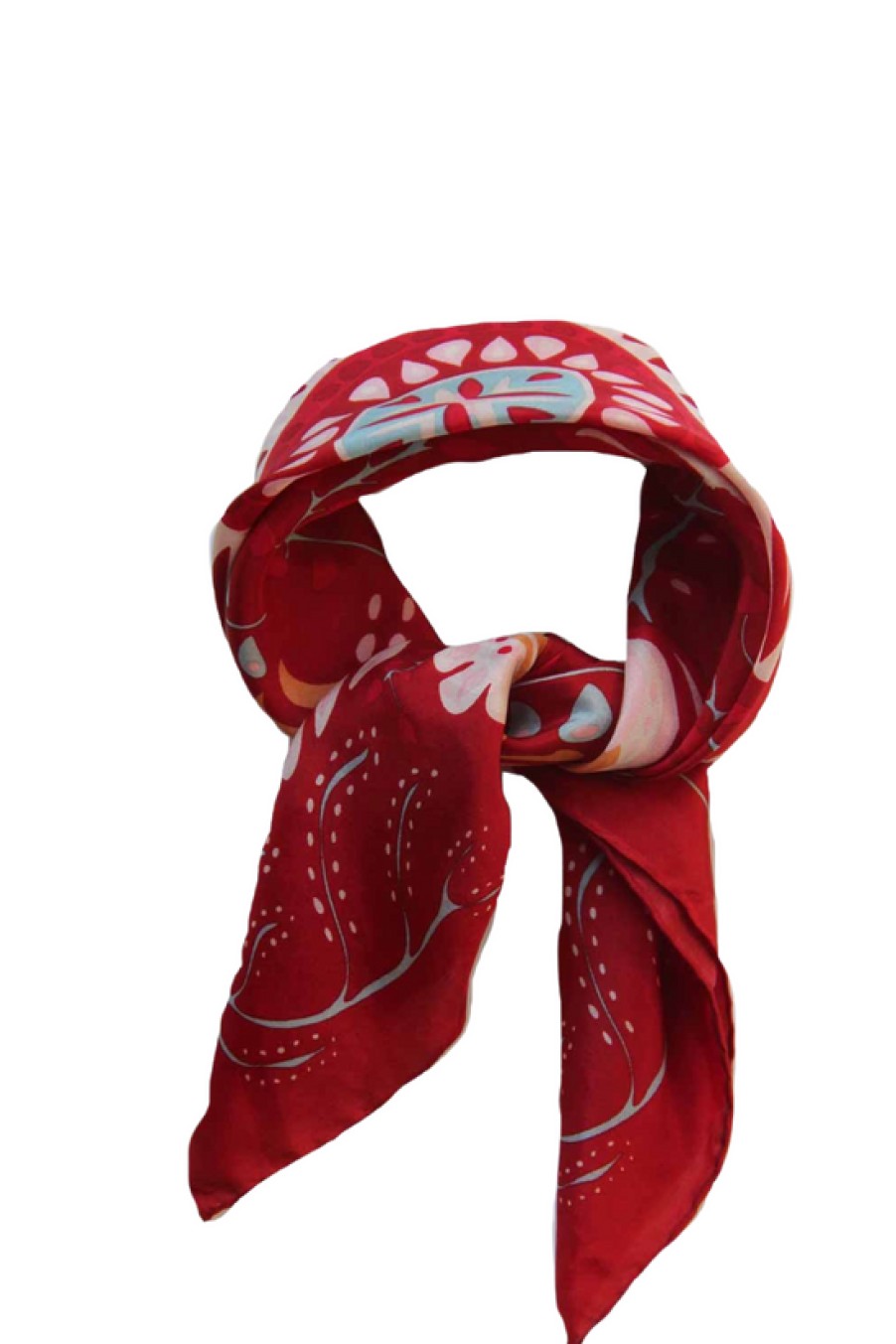 Accessories Les Belles Vagabondes | Les Belles Vagabondes, Mini Marushka Scarf- Red