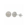 Jewelry Bamiyan | Freshwater Pearl Stud Earrings- White